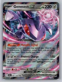Genesect ex 067/086 Holo Double Rare Black Bolt Pokemon Near Mint - Image 1