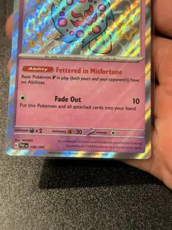 Spiritomb 158/091 Shiny Rare Holo SV Paldean Fates English Pokemon Near Mint - Image 3