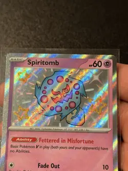 Spiritomb 158/091 Shiny Rare Holo SV Paldean Fates English Pokemon Near Mint - Image 4