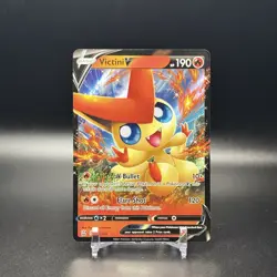 POKEMON SWSH BATTLE STYLES #021 VICTINI V ULTRA RARE HOLO - NM - Image 1