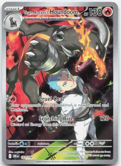 Pokemon TCG Team Rocket's Houndoom 191/182 SV10: Destined Rivals 2025 NM - Image 1