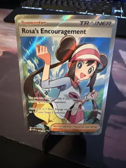 Rosa's Encouragement 114/088 Ultra Rare Perfect Order Pokemon Holo Near Mint - Image 1