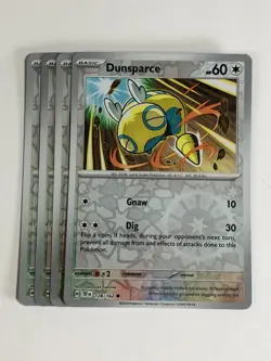 Pokemon TCG Temporal Forces 4x Playset Reverse Holographic Dunsparce 128 /162 - Image 1