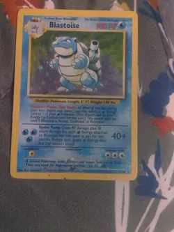 Pokemon TCG Blastoise Base Set Holo Unlimited Rare Card 2/102 WOTC - Image 1