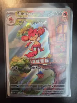 Simisear 100/086 Illustration Rare Holo - SV: White Flare - Pokemon TCG - NM - Image 1