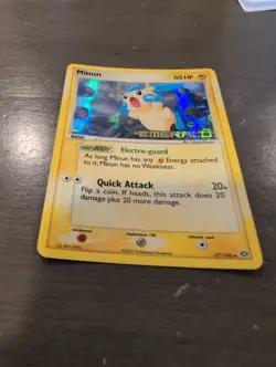 Minun 37/106 Reverse Holo Stamped Emerald Pokemon Card - Image 2