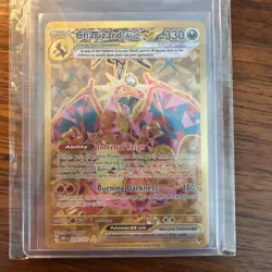 Pokemon TCG Charizard EX Obsidian Flames Gold Hyper Rare Full Art 228/197 - Image 1