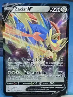 ZACIAN V ~ Pokemon TCG: CROWN ZENITH ~ 95/159 - Image 1