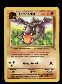 Pokemon TCG Fossil #16/62 Aerodactyl (16) - Image 1