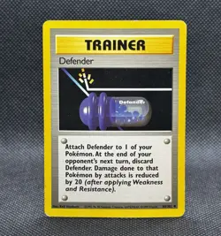 Pokemon TCG Defender Base Set Trainer Uncommon Card 80/102 Shadowless - Image 1