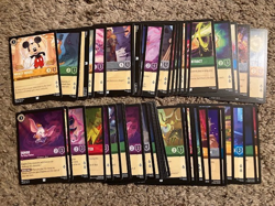 2025 RAVENSBURGER DISNEY LORCANA FABLED 57 CARD ALL UNCOMMON BULK LOT! MICKEY! - Image 1