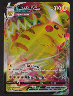2023 PIKACHU VMAX SWSH286 BLACK STAR PROMO Pokemon TCG Trading Card Game - Image 1
