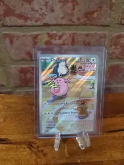 Chansey 187/167 Illustration Rare Twilight Masquerade Pokemon Holo Near Mint - Image 1