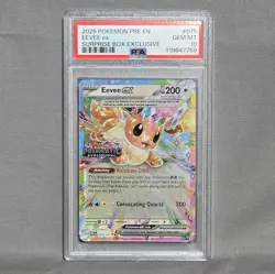 2025 Pokemon Eevee Ex Surprise Box Exclusive Card PSA 10 Gem Mint #075 - Image 1