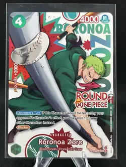 Zoro PRB02-006 (ENGLISH) - One Piece x Round 1 Promo Card - Image 1