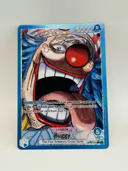 OP09-042 Buggy Leader Alt Art Emperors in the New World One Piece TCG English - Image 1