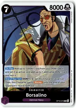 Borsalino OP16-073 Rare The Time of Battle One Piece Foil Near Mint - Image 1