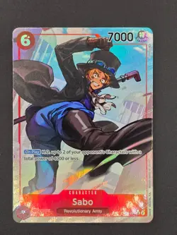 One Piece Card Game Sabo OP05-007 Alternate Art SR AWAKENING OF THE NEW ERA - Image 1