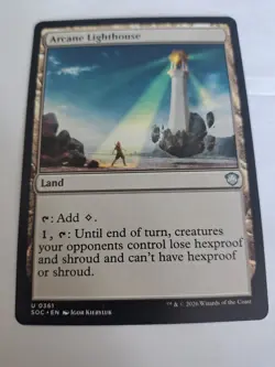 Magic The Gathering Commander Secrets of Strixhaven Arcane Lighthouse unc ex con - Image 1