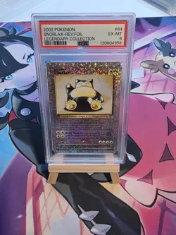 Snorlax Reverse Holo 64/110 PSA 6 Legendary Collection Pokemon Card Game - Image 1