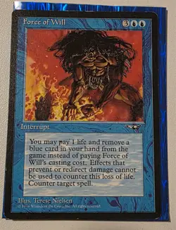 Force of Will MTG Card - Regular/ Non-foiled - Ungraded and MP - Alliances Set - Image 1