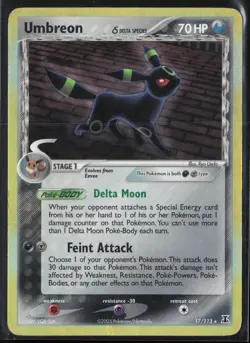 Umbreon 17/113 EX Delta Species 2005 Holo Rare Pokemon Card - Image 1