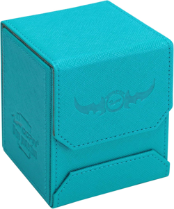 Leather Deck Box-Cyan for Collectible Cards-Mtg,Yugioh,Pokeman,Tes Legacy,Munchk 313104115137 - Image 1
