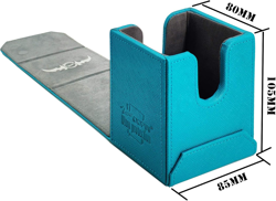 Leather Deck Box-Cyan for Collectible Cards-Mtg,Yugioh,Pokeman,Tes Legacy,Munchk 313104115137 - Image 2