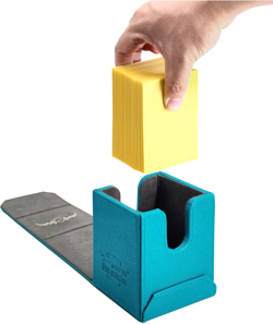 Leather Deck Box-Cyan for Collectible Cards-Mtg,Yugioh,Pokeman,Tes Legacy,Munchk 313104115137 - Image 3
