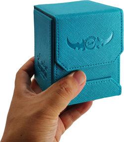 Leather Deck Box-Cyan for Collectible Cards-Mtg,Yugioh,Pokeman,Tes Legacy,Munchk 313104115137 - Image 4