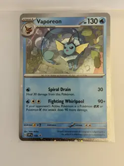Vaporeon - (Cosmos Holo) Promo SV: Scarlet & Violet Promo Cards 168 NM - Image 1