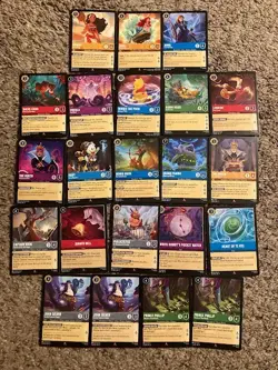 2025 RAVENSBURGER DISNEY LORCANA FABLED 22 CARD ALL RARE LOT!!! ARIEL !!! - Image 1
