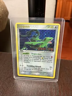 Pokemon TCG Rayquaza EX Deoxys 22/107 Reverse Holo Card Stamped (2005) - Image 1