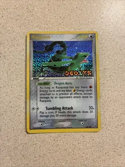 Pokemon TCG Rayquaza EX Deoxys 22/107 Reverse Holo Card Stamped (2005) - Image 2