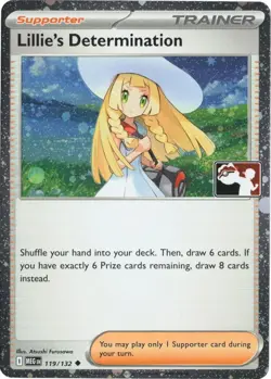 Lillie's Determination (Cosmos Holo) 119/132 Prize Pack Series Cards NM/M - Image 3