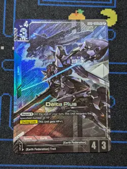 GUNDAM TCG CARD GAME DELTA PLUS - GD01-006 R+ FOIL ENGLISH NEWTYPE RISING NEW - Image 1