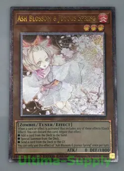 Yugioh Tournament Ash Blossum & Joyous Spring Ultimate Rare Card UP01-EN003 - Image 1
