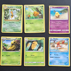 Pokemon TCG 6-Card Lot Beedrill Combee Drowzee Kakuna Krabby EN - Image 1