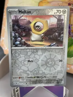 Meltan - 152/197 Sv03: Obsidian Flames Reverse Holo Pokemon Card TCG NM/Mint - Image 1