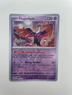 Fezandipiti Twilight Masquerade - 96/167 Rare Reverse Holo Pokemon Card TCG NM/M - Image 2