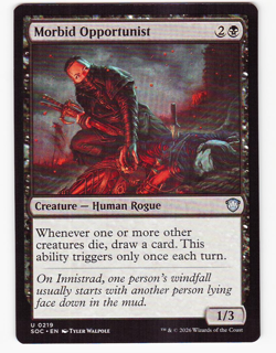 Morbid Opportunist Commander: Secrets of Strixhaven Regular - Image 1