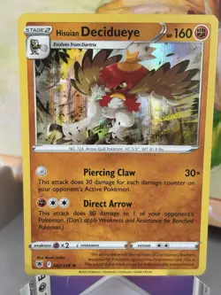 Hisuian Decidueye - 082/189 Swsh10: Astral Radiance Holo Pokemon Card TCG NM/M - Image 1