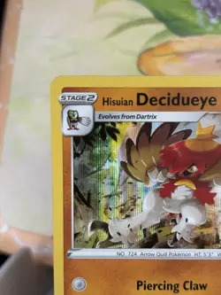 Hisuian Decidueye - 082/189 Swsh10: Astral Radiance Holo Pokemon Card TCG NM/M - Image 2
