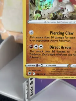 Hisuian Decidueye - 082/189 Swsh10: Astral Radiance Holo Pokemon Card TCG NM/M - Image 4