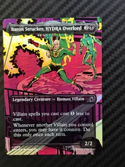Baron Strucker, HYDRA Overlord (Borderless) Marvel Super Heroes Foil - Image 1