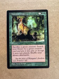 MTG Visions Natural Order Unplayed NM NM+ Magic The Gathering - Image 1