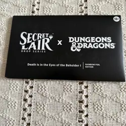 MTG Secret Lair Dungeons & Dragons: Death Is in the Eyes of the Beholder I FOIL - Image 1