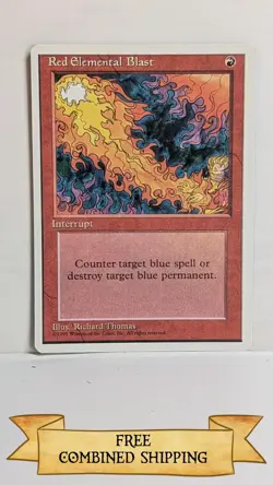 Red Elemental Blast Fourth Edition ...sku: DE52 - Image 1