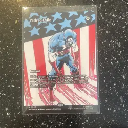 Path to Exile - Magic: The Gathering Marvel Captain America 0047 Alt Art Rare - Image 1