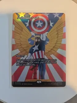 x1 Steelshaper's Gift - Foil - Borderless M MTG Marvel Universe M/NM, English - Image 1